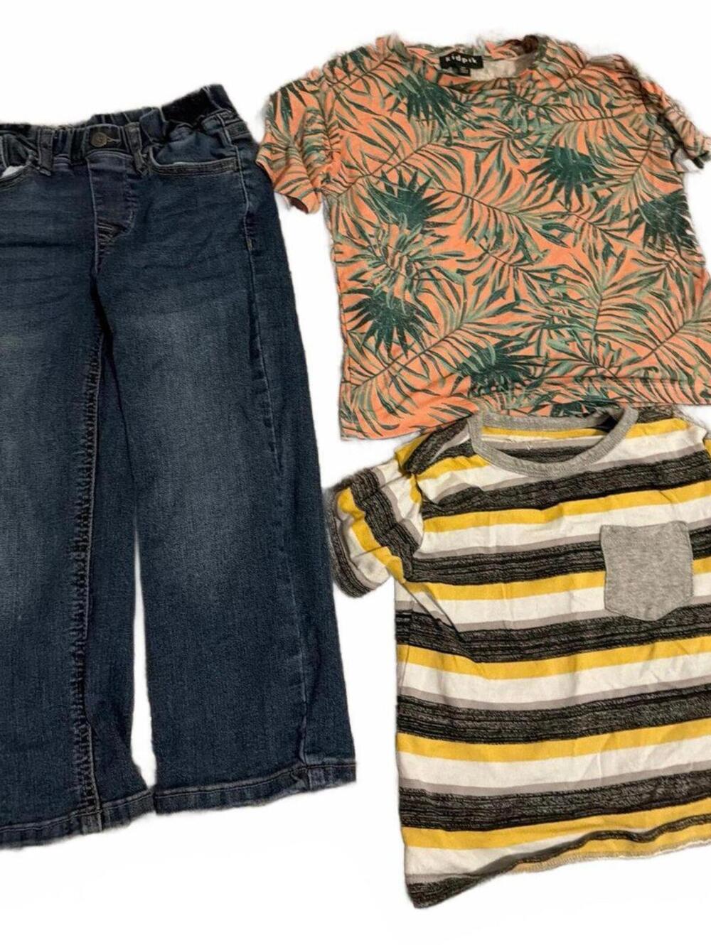Kidpik Boys Size 3T Lot of 3 Outfit Jeans & 2 T-Shirts Set